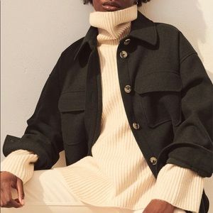 Dark Green H&M Shacket